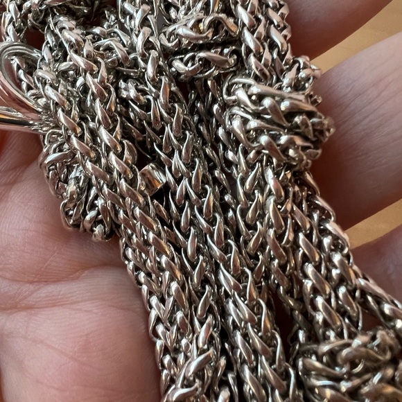 Ralph Lauren Silver-tone long knot toggle necklace Brand New - Picture 8 of 13